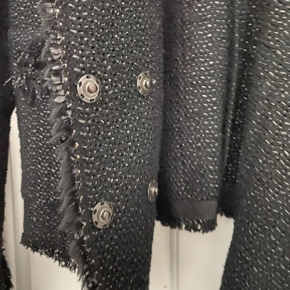 Isabel Marant Black Tweed Blazer Jacket Size M NWT - Picture 13 of 13